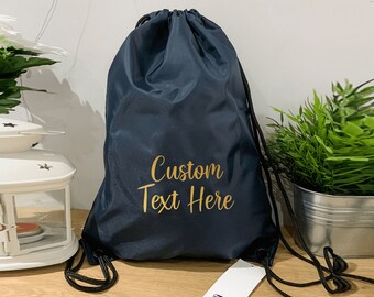 customizable drawstring backpack