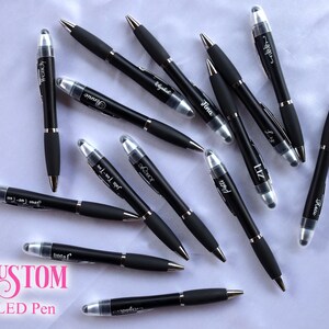 Personalized LED Pen Customized LED Pens With Stylus Custom Name Pens ...