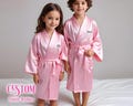 Customized Robes Custom Kids Robe Kimono Robes Bridal Robe Personalized Robe Custom Bridesmaid Gift Hen Party Robe Birthday Robes Satin Robe