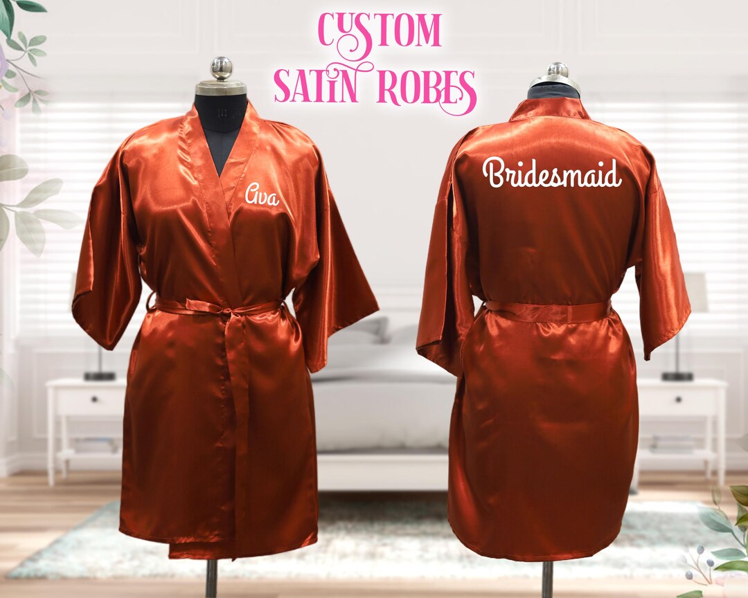 6xl Robe Plus Size Robes Personalized 6XL Robes Customized Robes Custom Bridal ...