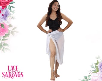 Brautjungfer Cover Ups - Personalisierter Spitzensarong - Junggesellinnenabschied Geschenk - Braut Team Sarong - Strand Junggesellinnenparty - Brautparty Geschenk