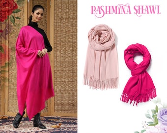 Pashmina Shawl for Wedding Favor, Bridesmaid Shawl, Personalized Gift, Christmas Gift, Bridal Shower Favor, Wedding Favor for Guest in Bulk