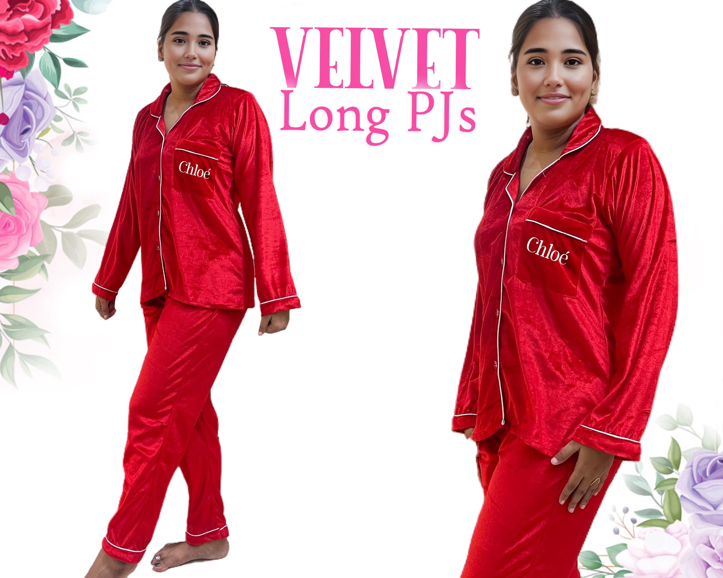 Velvet Pyjamas Etsy Canada