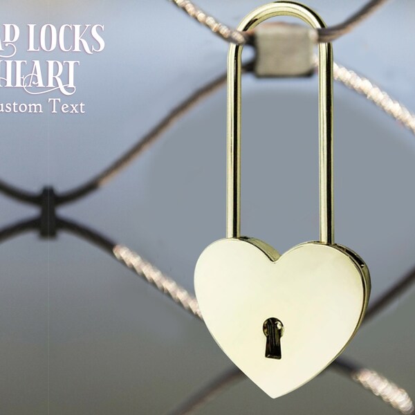 Personalized Large Pad Lock, Engagement Love Lock, personalized Heart Padlock, Paris Padlock, Engraved Heart Padlock, Anniversary Gifts.