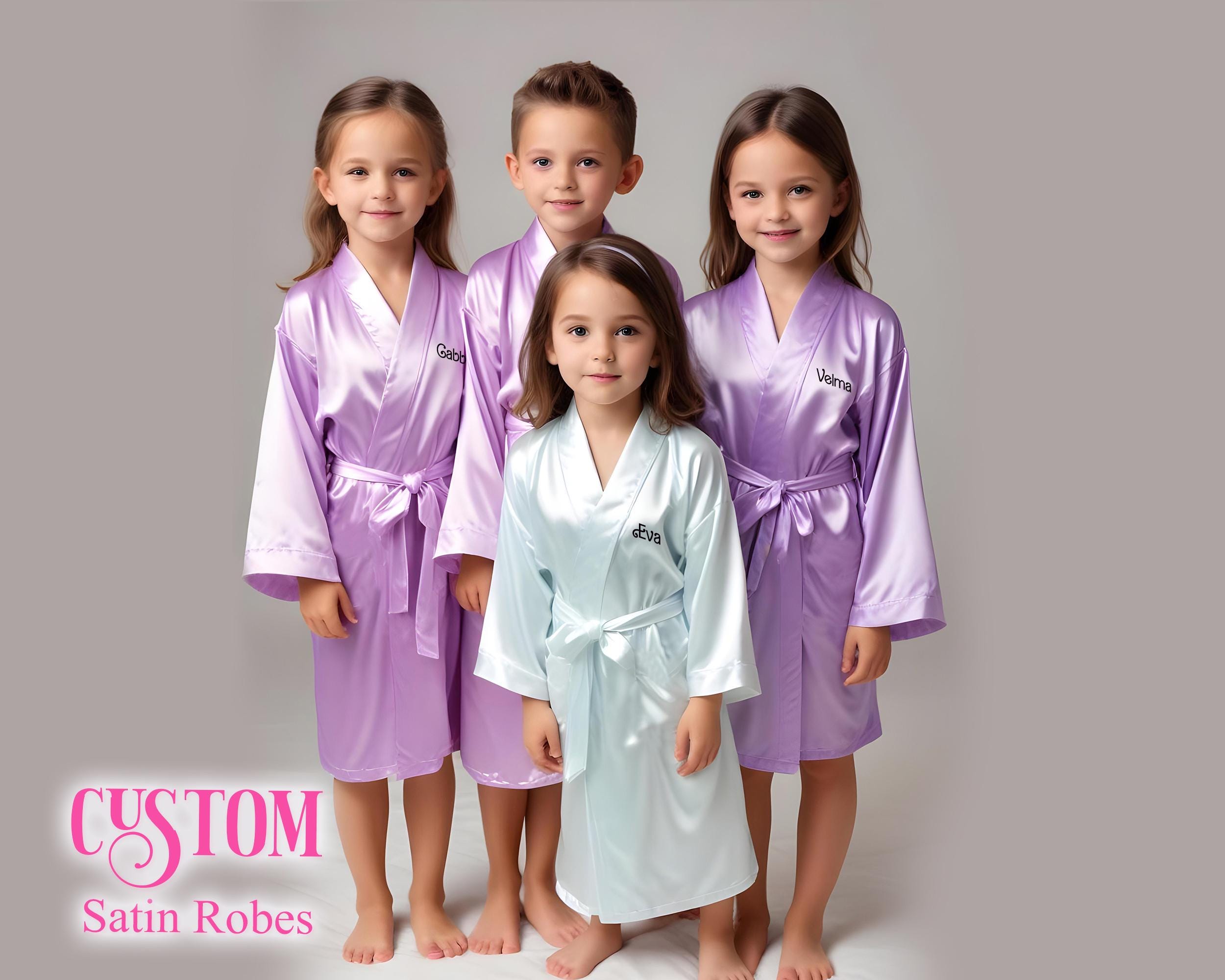 Customized Robes Custom Kids Robe Kimono Robes Bridal Robe Personalized ...