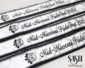 Personalized Embroidery Lace Sash Custom Lace Sash Lace Sash Customize Sash Bridesmaid Sash Custom Bridal Lace Sash Custom Border Sash