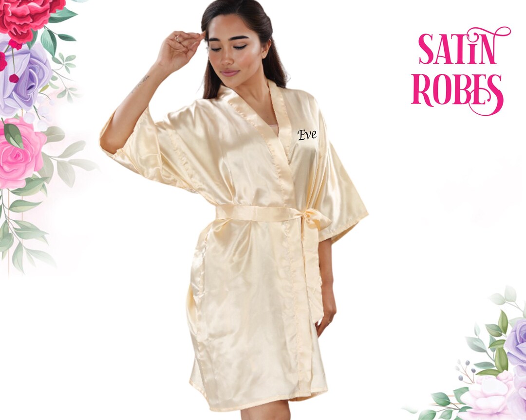 Bride to Be Robe - Custom Plus Size Robes - Bridesmaid Satin Robes ...