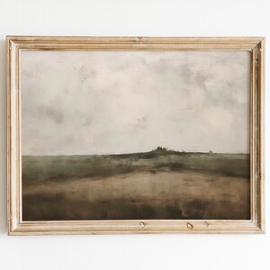 Vintage Moody Wall Art Print Printable, Landscape Painting, Muted Landscape Wall Art, Nature Wall Art, Digital Download