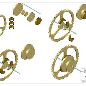 Horloge à engrenages en bois RE-2 plans image 8