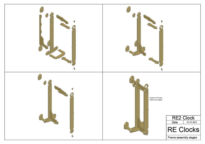 Horloge à engrenages en bois RE-2 plans image 9