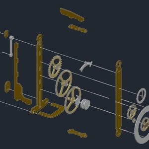 Horloge à engrenages en bois RE-2 plans image 7