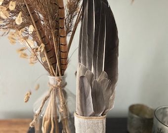 Incense fan "connection", feather fan, shamanic tool