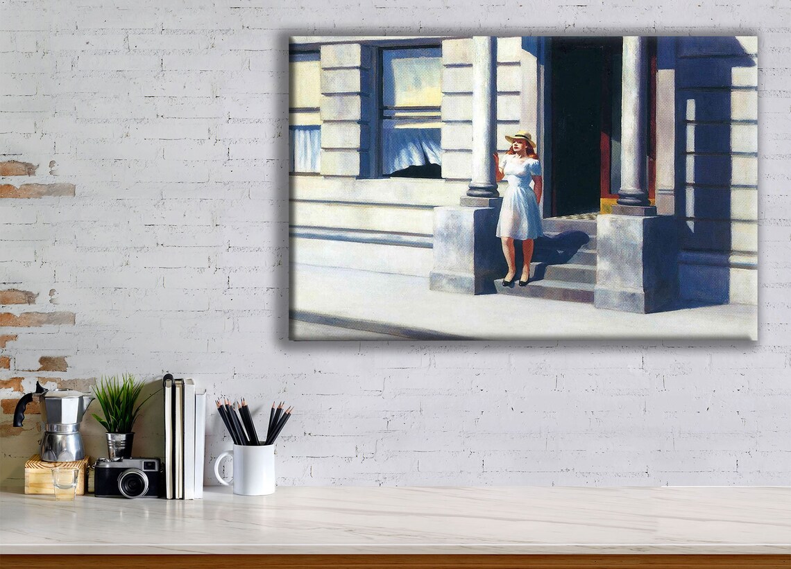 Edward Hopper Summertime 1943 Canvas Wall Art Home Decor Etsy Canada