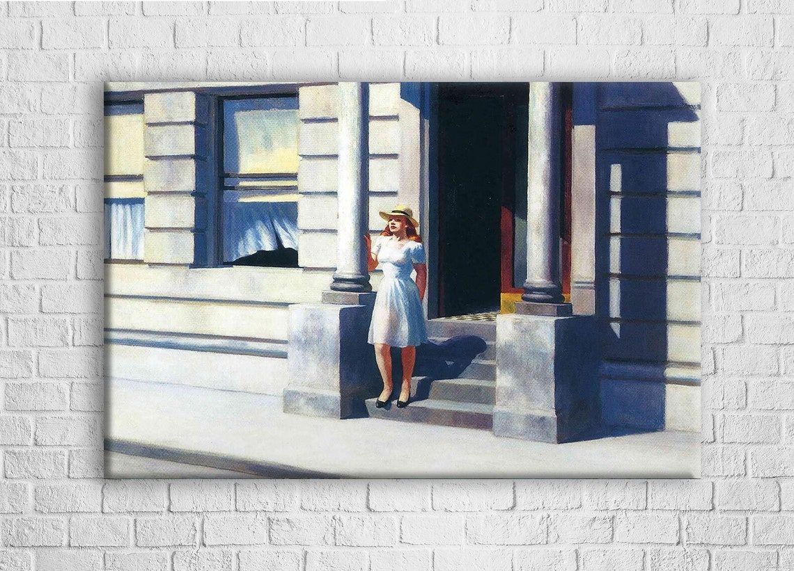 Edward Hopper Summertime 1943 Canvas Wall Art Home Decor Etsy Australia