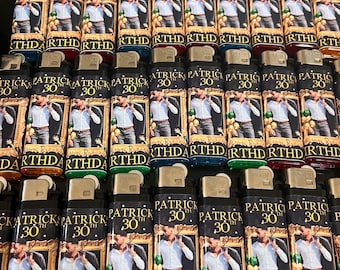 Personalized Photo Lighters: Custom Birthday Favors