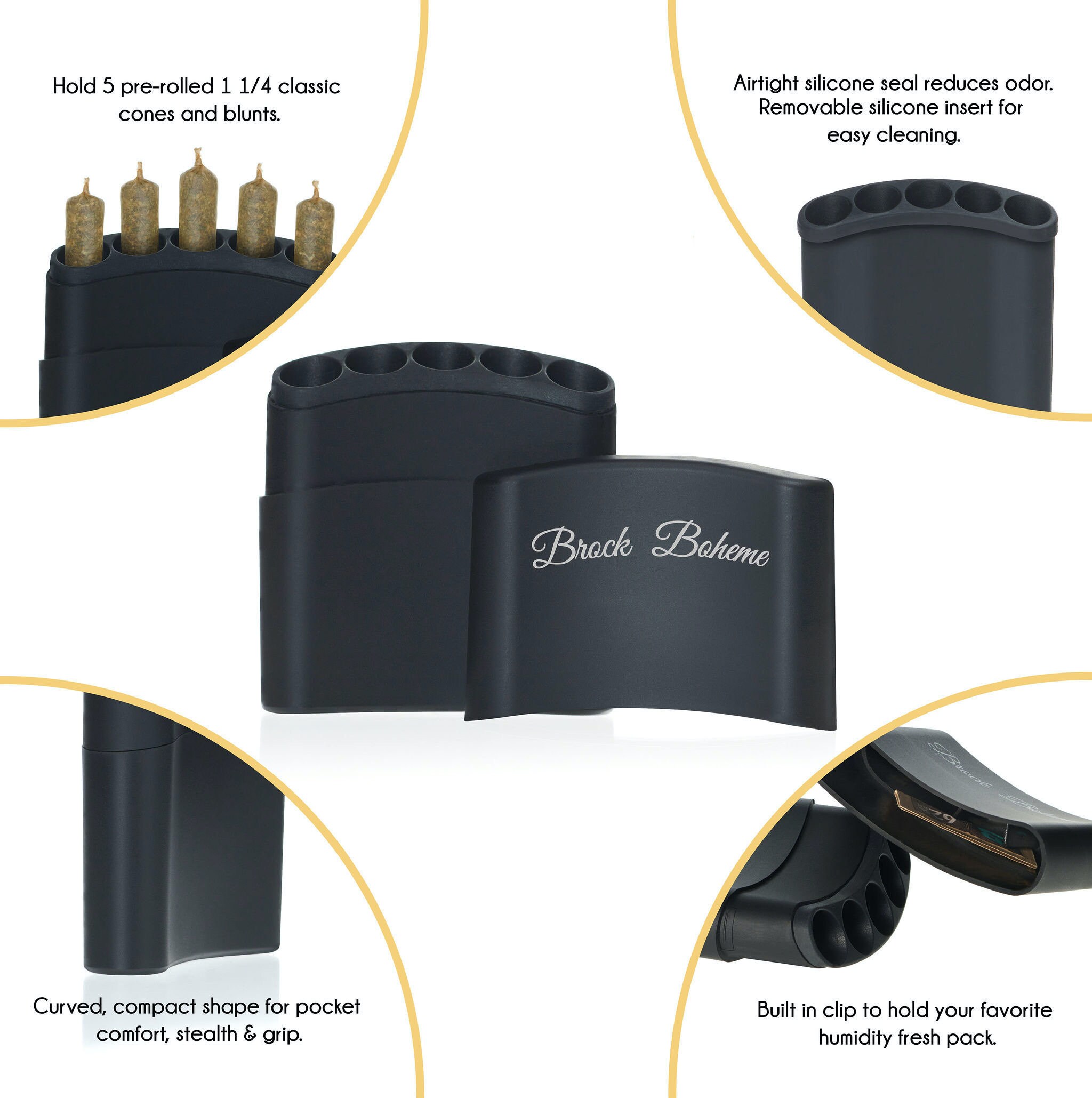 Gray ESD Doob Tube Smell Proof Joint Holder Fits King Size and 1 1/4 Gray ESD Doob Tube Smell Proof Joint Holder Fits King Size and 1 1/4
