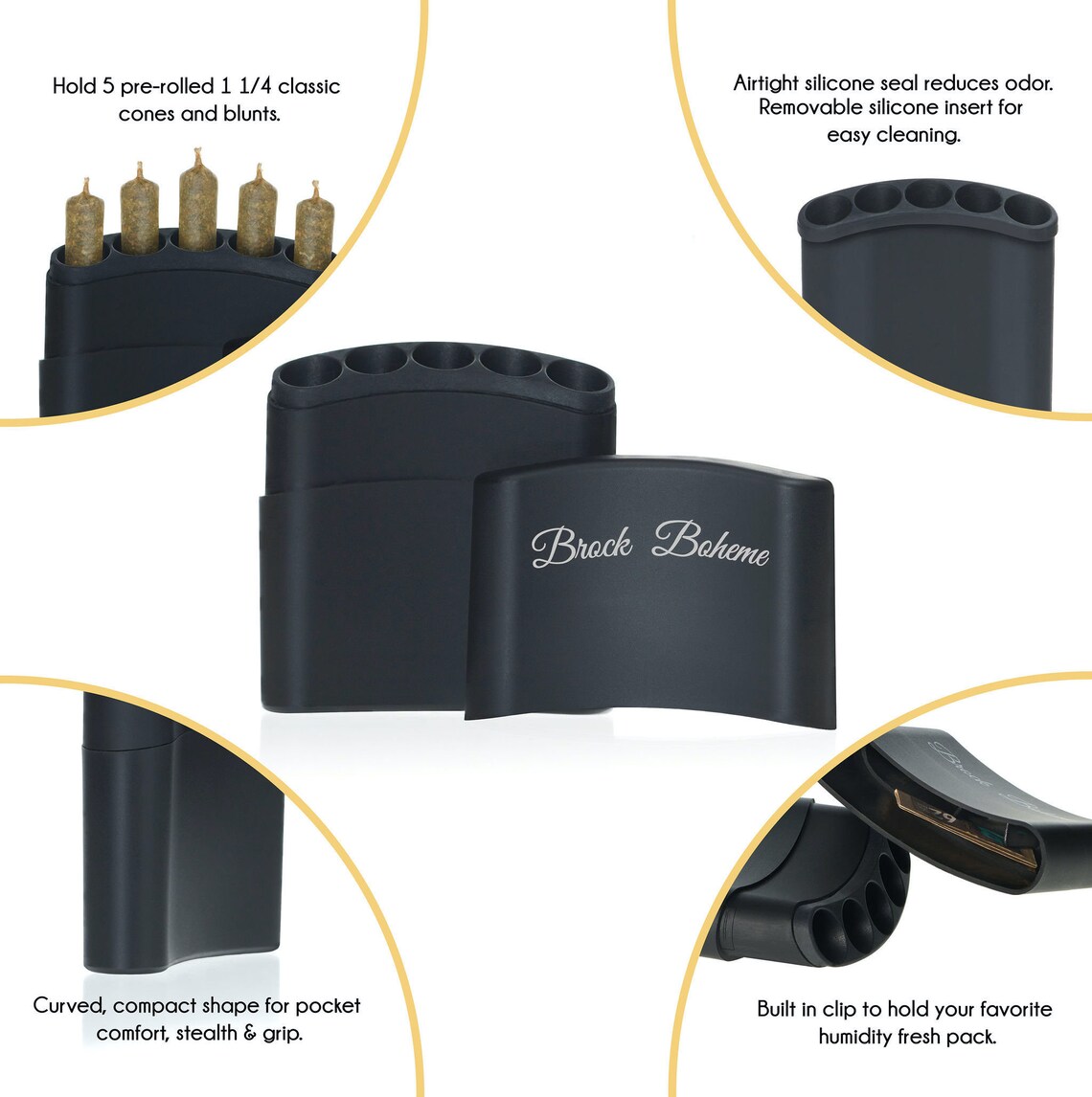 The 420 Flask Joint Case Blunt Holder Smell Proof Stash
