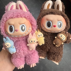 Miniature Labubu doll Exciting Macaron The Monsters replica 3d print labubu accessory labubu bag charm dollhouse miniature labubu bag charm