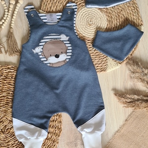 Strampler "Otter maritim" | Einteiler | Romper | Halstuch |