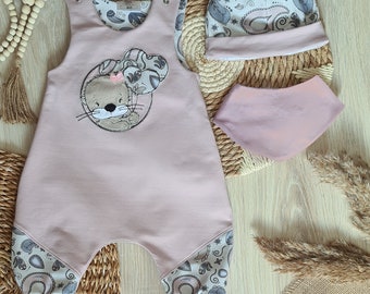 Romper with scarf "Otter Love"