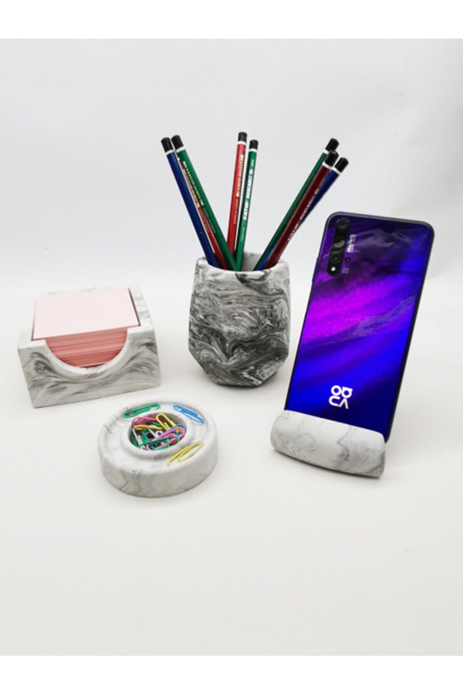 Pen Holder and Phone Holder Set Etsy