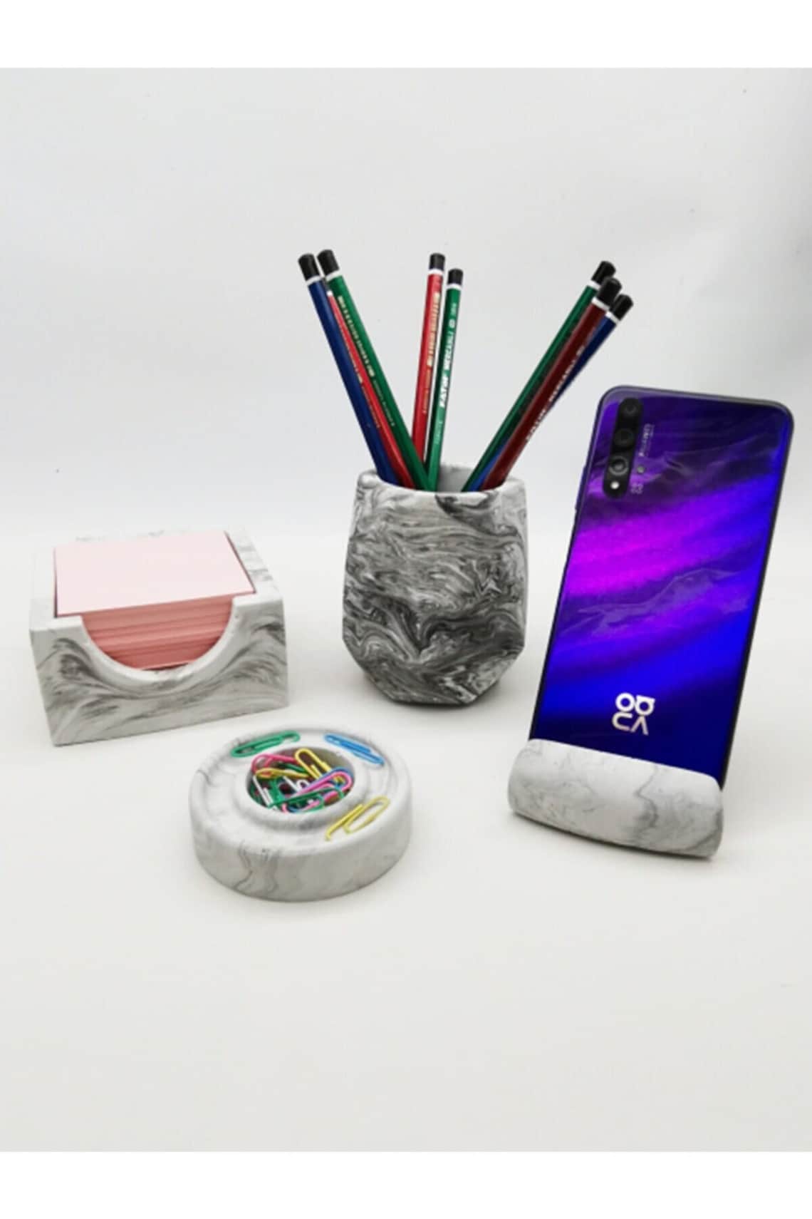 Pen Holder and Phone Holder Set Etsy