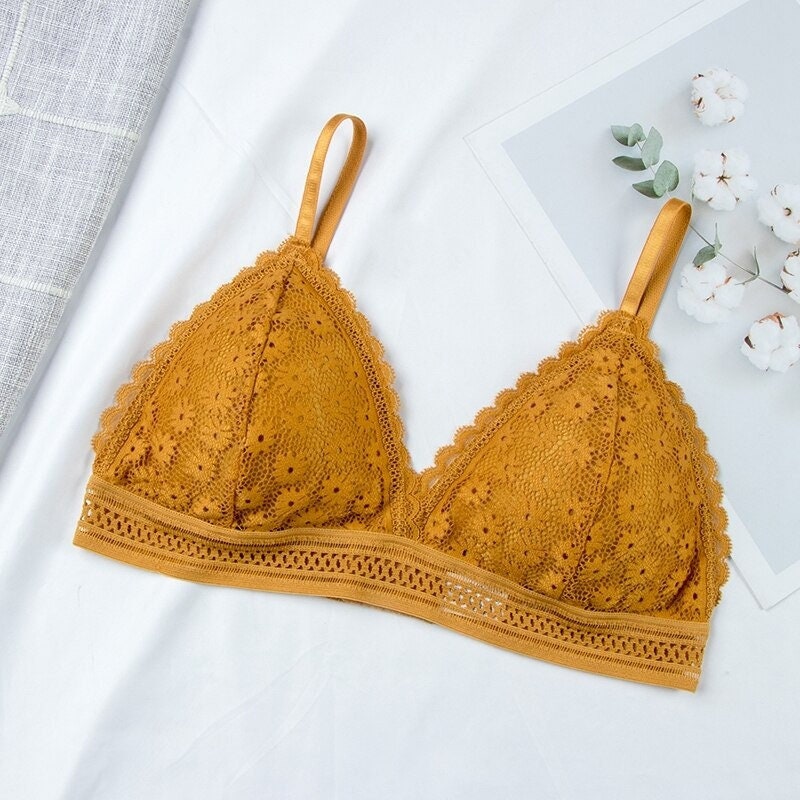 Sexy Floral Lace Bra Top for Women Push up Female Lingerie Breathable  Bralette Removable Pad Thin Fashion New Wireless Bras -  Canada