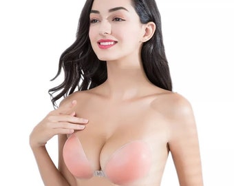 Silicone Bra Self-adhesive Stick On Gel Push Up Strapless Backless Invisible Bras Women Seamless Underwear