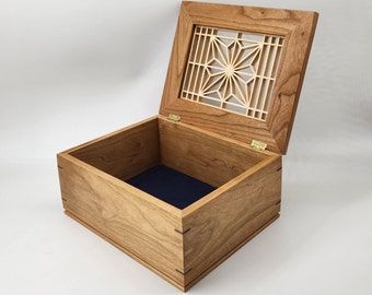 Cherry Keepsake Kumiko Pattern, Memorial Box 10lx8x5