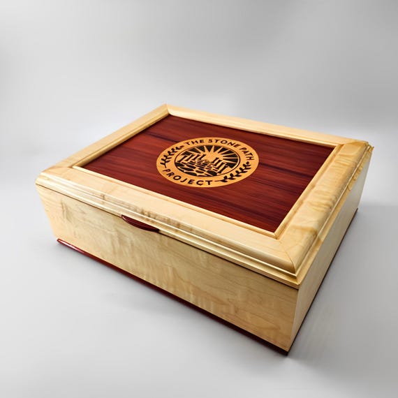 Handmade selling Wooden Keepsake Box (Maple / Paduk)