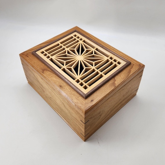35TH ANNIVERSARY MEMORIAL BOX HIDEKI CO… Cherry Keepsake Kumiko Pattern, Memorial Box 10lx8x5