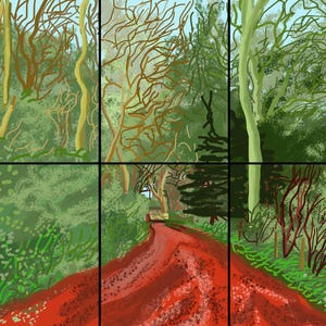 St Ives Statement Panel Wall Art Print – Picturesque Woodland Scene – Framed/Unframed Fine Art Print or Canvas – Yorkshire
