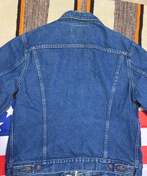 Vintage Levis Indigo 4 Pocket Denim Jacket Type III Size 42