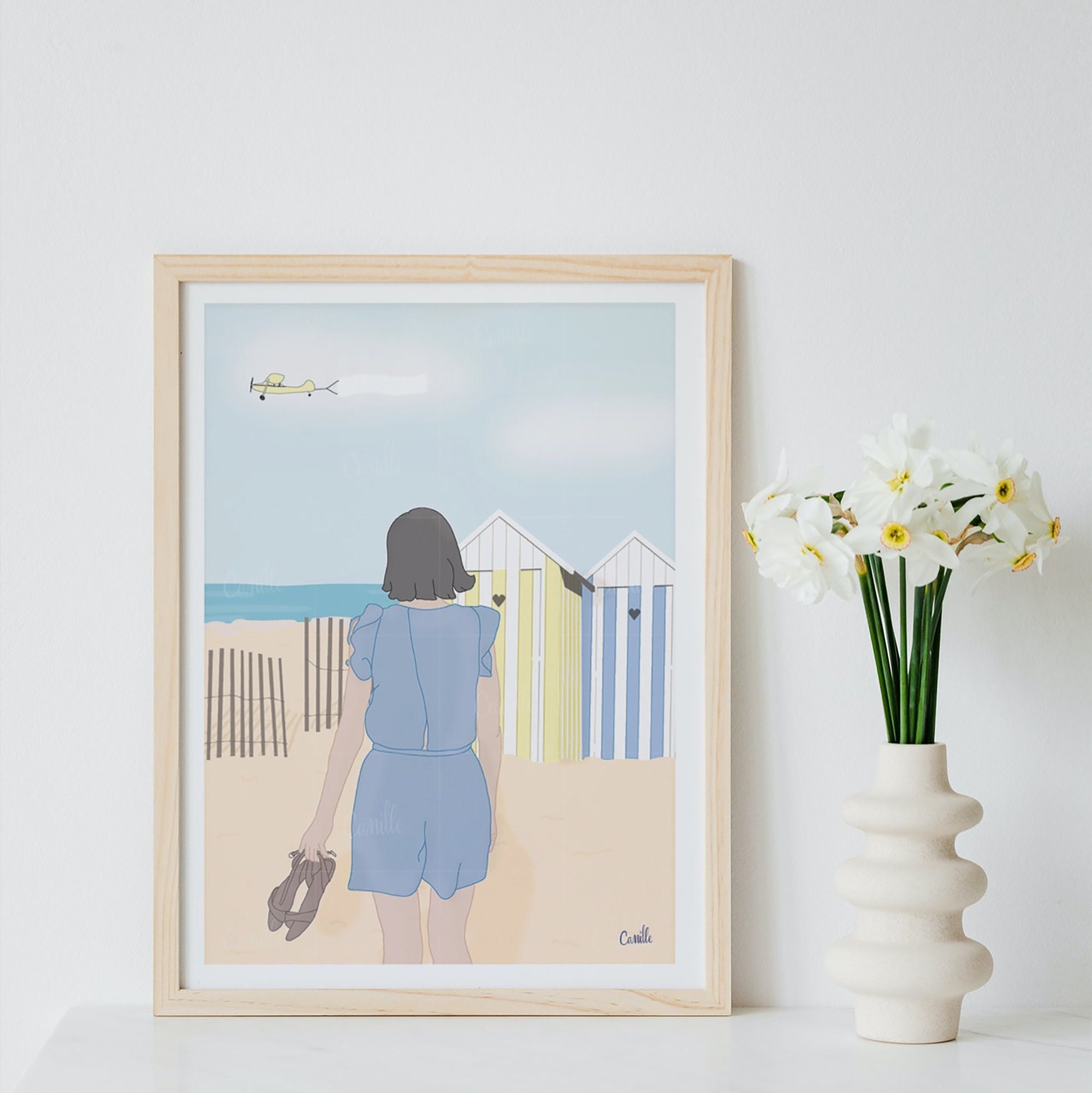 Affiche Illustration La Baule Décoration Murale