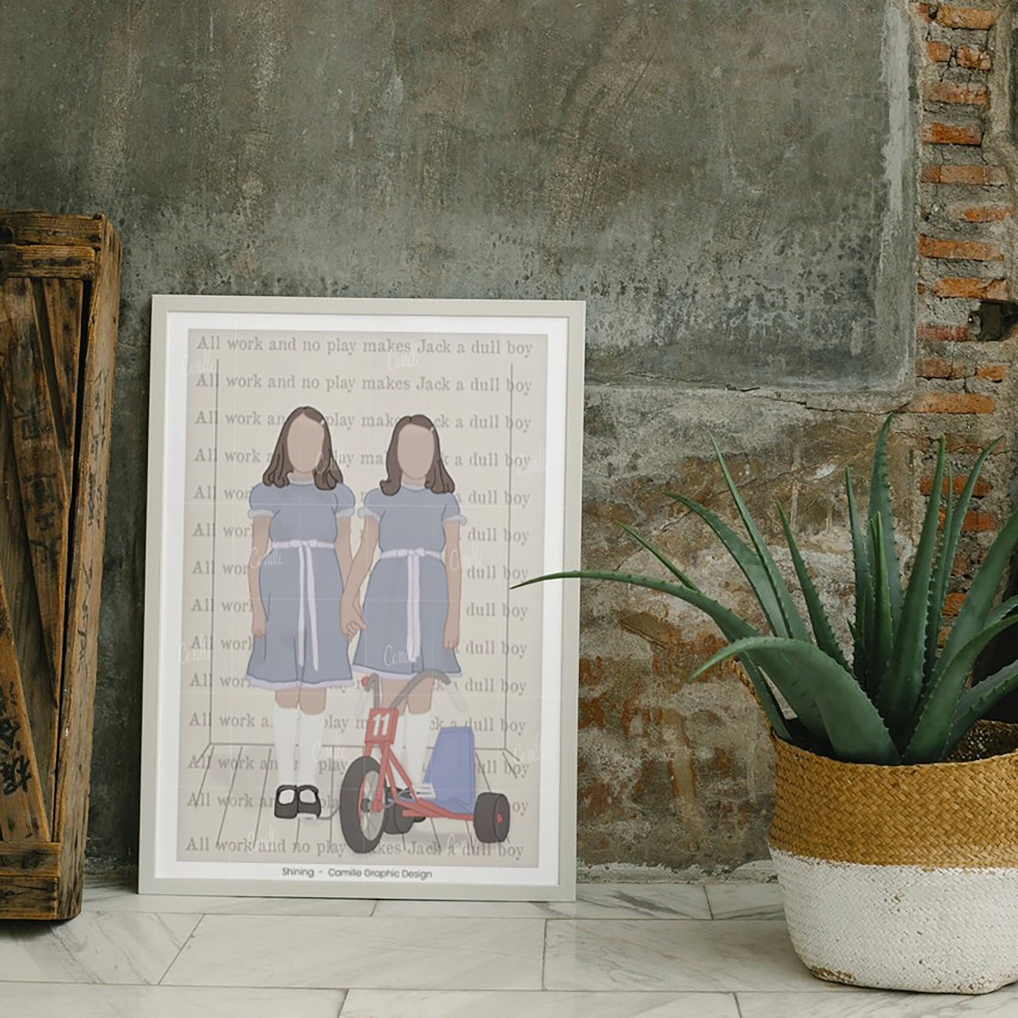 Illustration Décorative Murale Affiche Film Shining