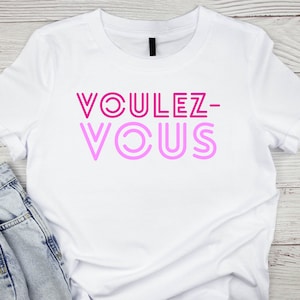 Voulez-Vous, Ladies Tee Slogan, 70s Band, Tribute Night, Hen Party, Tour, Band T-shirt, Gift for Her, Mum, Daughter, Friend, Birthday