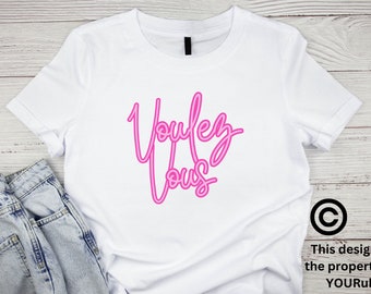 Voulez-Vous, Ladies Tee Slogan, 70s Band, Tribute Night, Hen Party, Tour, Band T-shirt, Gift for Her, Mum, Daughter, Friend, Birthday