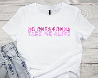 Take Me Alive Ladies Tee Slogan, Guitar Band, Tribute Night, Hen Party, Tour, Band T-shirt, Gift for Her, Birthday, Christmas