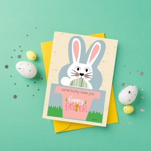 Easter Bunny Card with Religous Sentiment