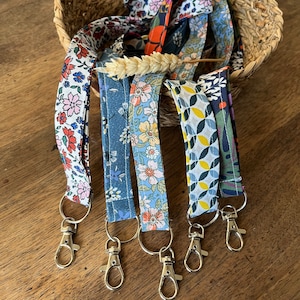 Tour de cou porte badge en tissu