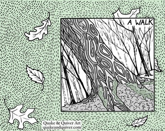 A Walk in the Woods Printable Mini-Zine