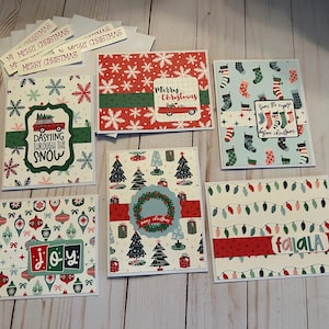 Handmade Card Set (set of 6) - Christmas
