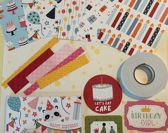 Birthday Card Making Kit - 6 cards