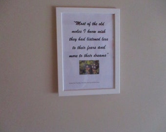 Framed Print of Inspirational Words