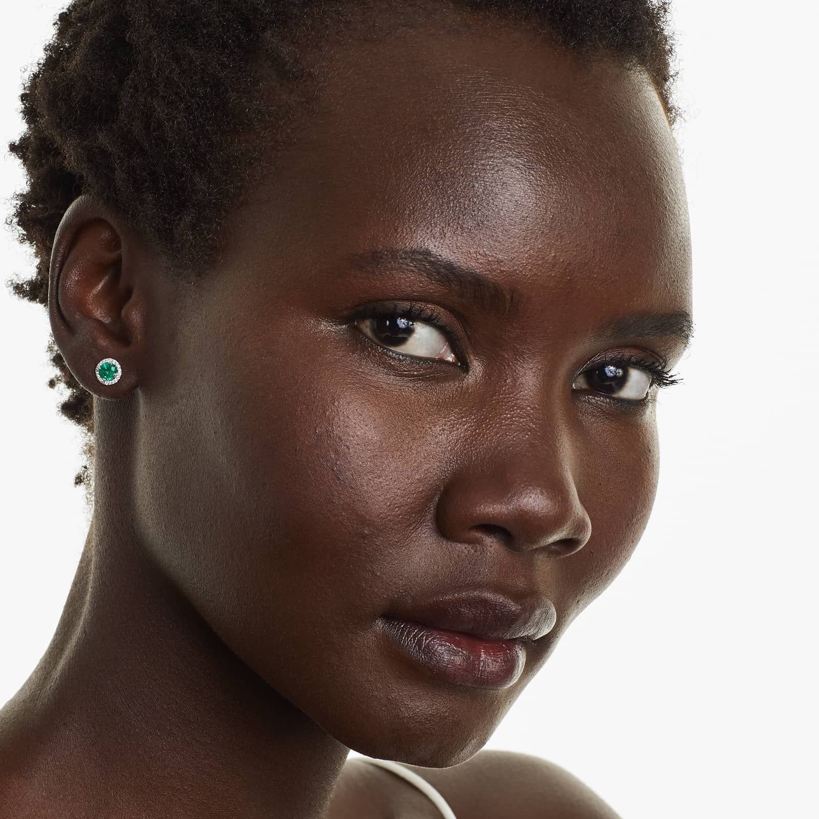 Emerald Stud Earrings 1 CTW Round Cut Green Lab Emerald Stud Etsy