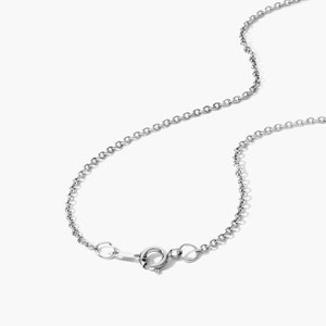 Lab Aquamarine Necklace, 2CT Oval Cut Blue Aquamarine Pendant, Diamond Halo Necklace, East West White Gold Necklace, March Gemstone Necklace image 6