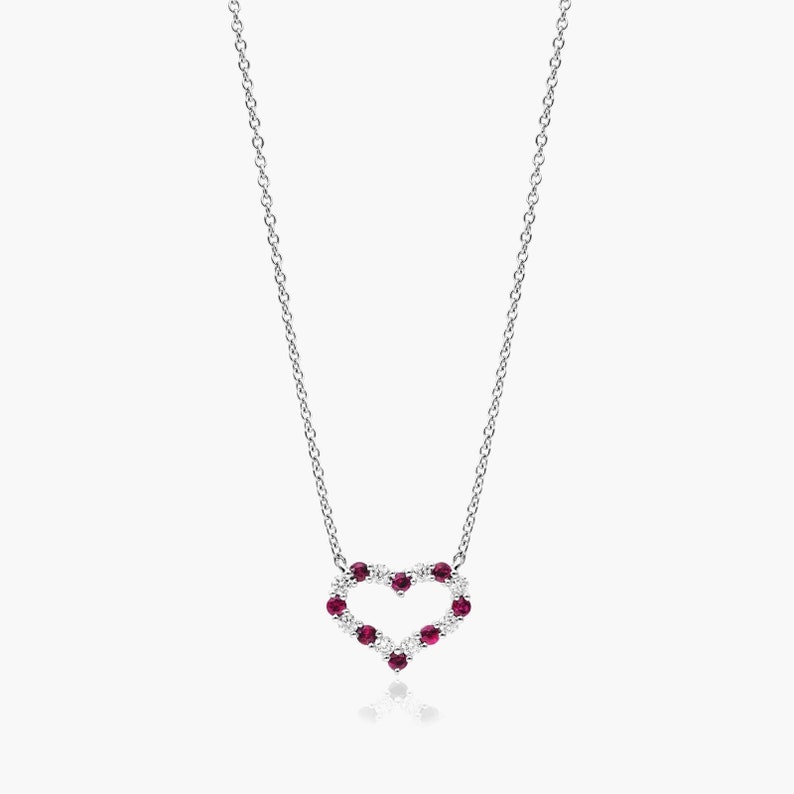 gemstone necklace
engagement gift
wedding gift
round cut necklace
alternating necklace
ruby gemstone necklace
round ruby alternating necklace
heart shape necklace
white gold necklace
gift for women
anniversary gift
wedding gift
promise gift