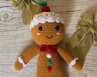 Crochet PATTERN - Gingerbread Man