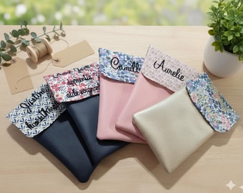 pochette soignant/infirmière/AESH/puéricultrice/maitresse. Pochette aimantée, pochette personnalisée, pochette à crayon, ciseaux,blouse