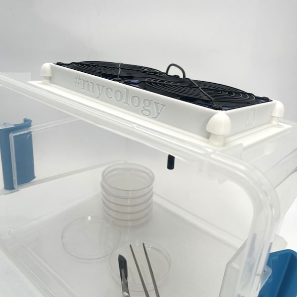 Mushroom DIY Laminar Flow Hood - 3d Printed from Recycled Plastic